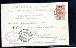 1900, Perfin " CL " En  Entier 10 C.  -Credit Lyonais  ?- Mais  " LIEBIG  " " ANVERS " #1501 - 1863-09