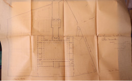 Archives: 9 Plans D'Architecte: Grand Séminaire De Saint-Brieuc (Côtes-du-Nord) Datés De 1894, Construction 1924 - Architecture