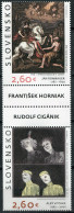 SLOVAKIA - 2022 - BLOCK OF 2 STAMPS MNH ** - Slovak Art Masterpieces - Neufs