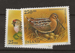 1995 MNH Iceland, Michel 833-34 Postfris** - Nuevos