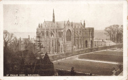 ROYAUME-UNI - St Philip Neri - Arundel - Vue Panoramique De L'église - Vue De L'extérieur - Carte Postale Ancienne - Arundel
