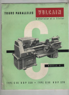 Aux Forges De Vulcain Machines Outils Paris Maison De Lyon 1957 Brochure Et Lettre - Advertising