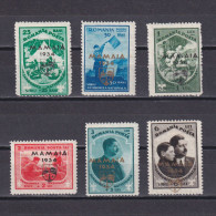 ROMANIA 1932, Sc# B44-B49, CV $26, Semi-Postal, Boy Scout Mamaia Jamboree, Overprint, MH - Unused Stamps