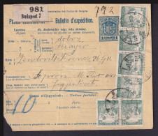BUDAPEST 1922. Csomagszállító A Soproni Fegyházba Küldve  14*2 1/2K ! - Brieven En Documenten