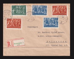 ESZTERGOM 1943.  Szép Ajánlott Levél Kolozsvárra - Cartas & Documentos