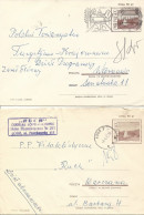 Poland Envelope (1049) Set4: Used Ck 43 S.66.VIII+69.I+69.IX+70.I. Warsaw Poniatowski Bridge (postal Circulation) - Postwaardestukken