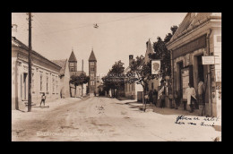 Balatonfüred 1932.  Országút, Fekete György Vegyeskereskedése, üzletek, Ritka Fotós Képeslap - Ungarn