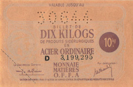 MIKI-AP8-098 LOT 7 BILLETS SECTION DES FONTES OFFA ACIER ET CARBURANT - Notgeld