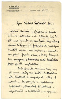 KOLOZSVÁR 1922. P. Jánossy Béla író,költő Szerkesztő 3 Oldalas Sk. Levele, A Hirnök Folyóirat Papírján, érdekes Témában - Non Classés