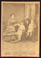 DEBRECEN 1880. Gondy és Egey : Dr Kovács Sándor és Családja Cabinet Fotó - Alte (vor 1900)