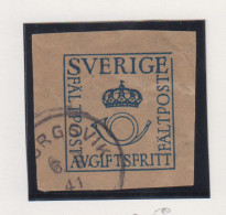 Zweden Militaire Zegel Fragment Van Militaire Omslag Met Militaire Stempel - Militärmarken