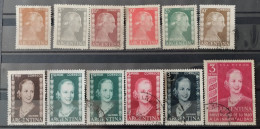 ARGENTINA - AÑO 1952 - SELLOS DE LA SERIE EVA PERON Y + - MINT Y USADOS - Gebruikt