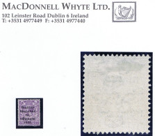 Ireland 1922 Thom Rialtas 5-line Ovpt In Blue-black On 3d, Watermark Inverted And Reversed Mint Hinged - Unused Stamps