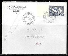 CC111 - BELGIQUE - LETTRE DE TURNHOUT DU 26/01/57 - Covers & Documents