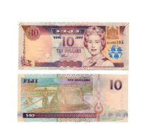 Fiji  10 Dollars 2002 QEII P-106 UNC - Figi