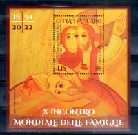 Vatican. Feuillet. Xe Rencontre Mondiale De La Famille. 2022 - Unused Stamps