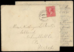 HONDURAS. 1898. Cover And 8-page Letter In English From An American Miner In Vijao, Olancho Carried Privately To The US  - Honduras