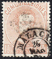 Málaga - Edi O 125 - 40 Cts. - Mat Fech. Tp. II "Málaga (6)" - Used Stamps