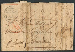 GREAT BRITAIN. 1805 (14 July). Kinerm NY / Scotland / Mortlach - USA / NY. Circular Type With Curved Letters (Appeared 1 - ...-1840 Precursori