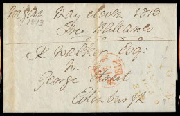 GREAT BRITAIN. 1813. Rigan - Edinburgh. EL Full Text / Free Balcawes. Yellow Cds / 219. VF. - ...-1840 Voorlopers