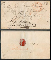 GREAT BRITAIN. 1832 (25 Aug). York - Germany - Netherlands. EL. Via Ship Letter To Holland. Charges + Transits. F-VF. - ...-1840 Prephilately