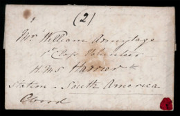 GREAT BRITAIN. GB-SOUTH AMERICA. 1835, Dec.1st. Entire Letter With Manuscript "closed" And Sent Under Cover Outside The  - ...-1840 Vorläufer
