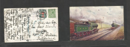 Great Britain - XX. 1913 (Dec 14) Southport - Switzerland, Uzmill (18 Dec) 1/2d Green Fkd Photo Ppc, Taxed + Swiss P. Du - ...-1840 Precursores