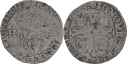 FRANCE - Douzain Aux Deux H - HENRI III - Lyon (D) - 18-432 - 1574-1589 Henri III