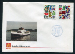 1997 Norway Riskafjord Frimerkets Dag, Stamp Day Hommersak Cover - Lettres & Documents