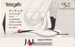 NEW ZEALAND(GPT) - Japan Airlines, CN : 391CD, Tirage 22500, Mint - Nouvelle-Zélande