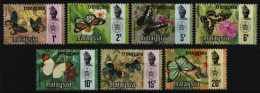 Malaya - Trengganu 1971 - Mi-Nr. 97-103 I ** - MNH - Schmetterling / Butterflies - Trengganu