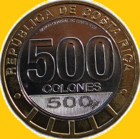 Costa Rica 500 Colones 2023, 75th Anniversary Abolition Costa Rican Army, KM#New, Unc Bimetallic - Costa Rica