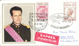 Belgium Express Cover With Cachet And 2 Special Cancels IFSDA 25-6-1972 And Belgica 72 24-6-1972 - Cartas & Documentos