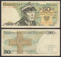 Polen - Poland 50 Zloty Banknote 1975 Pick 142a F+ (4+) Serie BN  (32363 - Poland