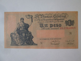 Argentina 1 Peso 1947 Banknote In Very Good Condition See Pictures - Argentina