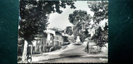 38  ,   Roussillon  ,  Montée Du Château Et Monument Aux Morts.........cpsm...gf - Roussillon