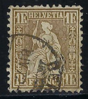 SUISSE Ca. 1862: Le ZNr. 36, Obl. CAD, Forte Cote - Used Stamps