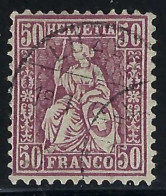 SUISSE Ca. 1867: Le ZNr. 43, Obl. CAD "Luzern", Forte Cote - Used Stamps