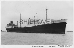 Pétrolier Français PALMYRE - Carte Photo éditions Marius Bar - Bateau/ship/schiff - Pétroliers