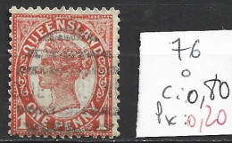 QUEENSLAND 76 Oblitéré Côte 0.80 € - Used Stamps