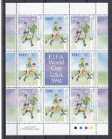 Football - Coupe Du Monde 1990 - Irlande - Yvert 860 / 1 ** - Bloc De 9 Avec Vignette - Valeur 15 € ++ - Neufs