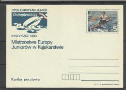 Pologne Poland Polen EP** MNH  111 Championnat D'Europe  Junior De Kayak  Bydgoszcz 1983 - Aviron