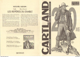 BLANC DUMONT Dossier Presse 20 ANS De CARTLAND - Persboek