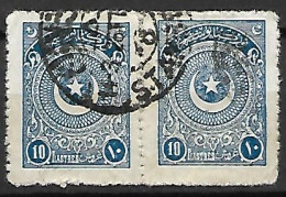 TURQUIE    -    1923 .  Y&T N° Paire Du 678a Oblitérés. - Gebraucht