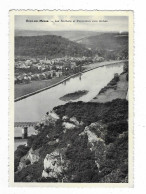 CPSM HOUX SUR MEUSE, LES ROCHERS ET PANORAMA VERS ANHEE, YVOIR, BELGIQUE - Yvoir