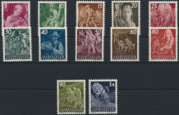 Liechtenstein 289-300 Landarbeit Ausgabe 1951 Tadellos Postfrisch MNH Kat 190,00 - Brieven En Documenten