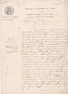 Soisy Sous Enghien 95 PARIS GREFFE DU PALAIS DE JUSTICE A PARIS EXTRAIT DES MINUTES DES ACTES De MARIAGE 1897 - Mariage