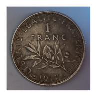 GADOURY 467 - 1 FRANC 1917 - TYPE SEMEUSE - KM 844 - TTB+ - 1 Franc