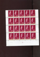 Belgie 1262 1265-V2 Varieteit Z.17 In Blok Van 20 Plaatnummer 1 MNH Ocb 12.50€ - 1961-1990