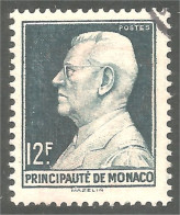 630 Monaco 1948 Yv 305A Prince Louis II 12f Vert (MON-252c) - Sonstige & Ohne Zuordnung